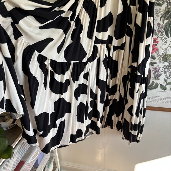 Abel The Label Black and White Abstract Maxi Dress XS - Picture 3 of 7